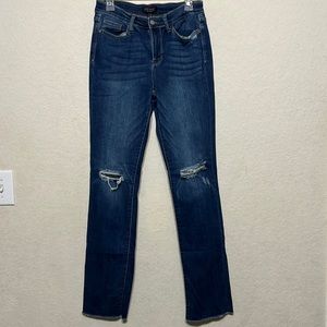 Judy Blue straight leg raw edge jeans size 7/28
